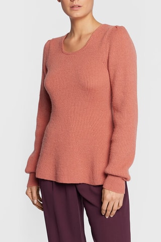 Camisola em lã e alpaca - Rosa-velho