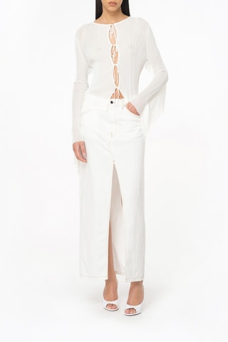 Casaco de malha - Branco