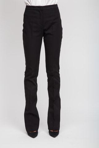 Calças de cintura alta - Preto