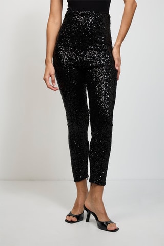 Calças cintura alta - Preto