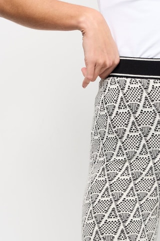 Calças wide legs Preto e branco