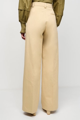 Calças wide legs Bege