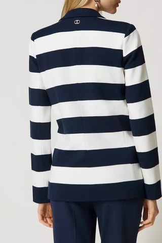 Casaco - Azul-marinho e branco