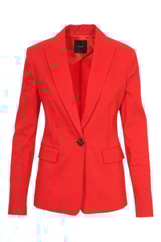 Casaco em linho - Vermelho