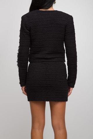 Casaco em tweed - Preto