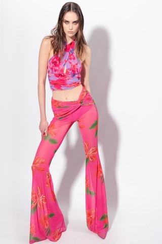 Crop top - Malva y rosa
