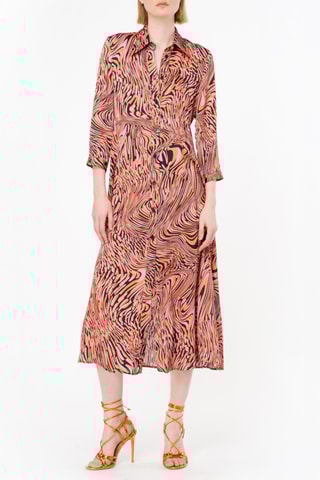 Vestido-camisa - Laranja