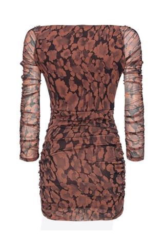 Vestido justo - Castanho