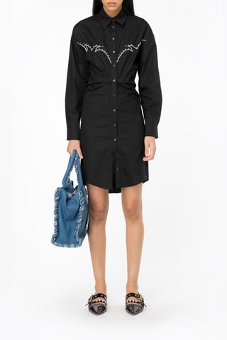 Vestido-camisa - Preto