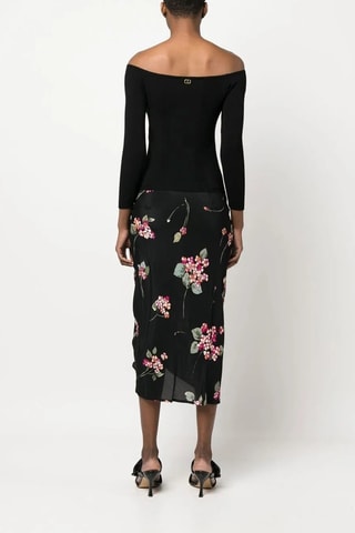 Vestido efeito ilusório - Preto