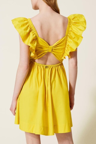 Vestido estilo patinadora Amarelo