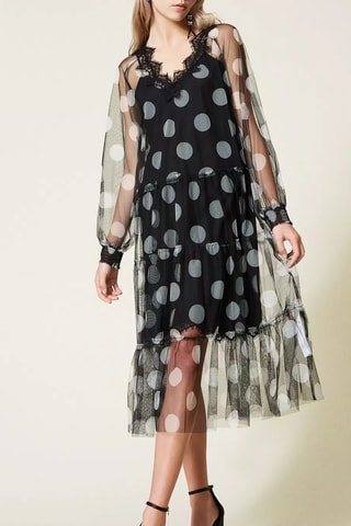 Vestido midi - Preto