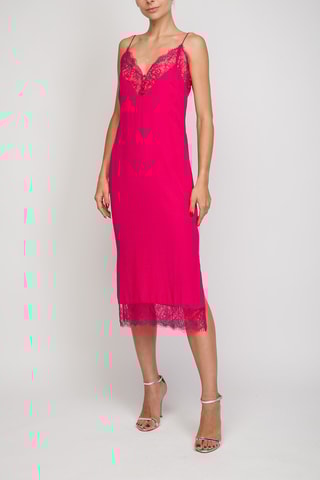 Vestido direito - Fúcsia