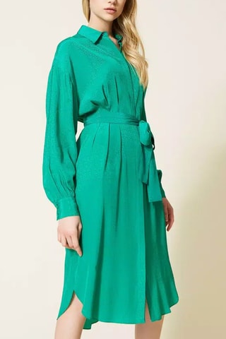 Vestido-camisa - Verde