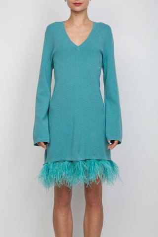 Vestido direito - Turquesa