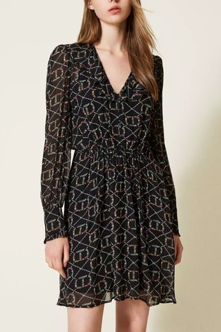 Vestido estilo patinadora - Preto