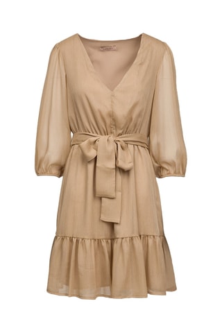 Vestido curto - Bege