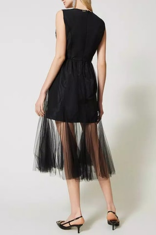 Vestido midi - Negro