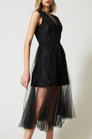 Vestido midi - Negro