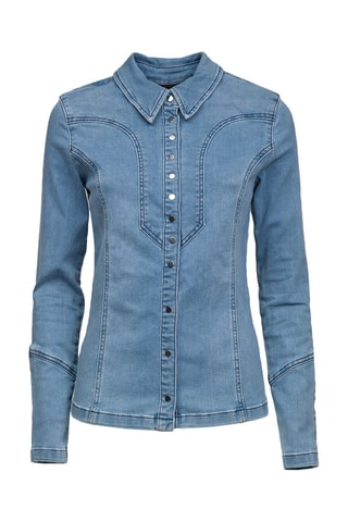 Camisa de ganga - Azul