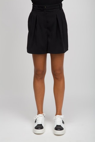 Calções de cintura alta - Preto