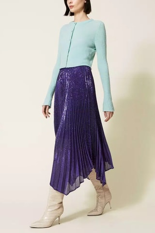 Falda plisada - Violeta