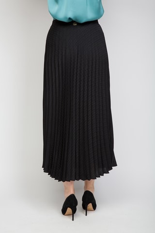 Saia plissada - Preto