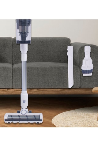 Aspirador vassoura com estação de carregamento e limpeza