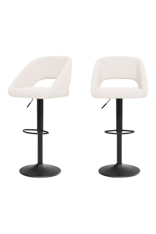 2 tabourets Lenny - 50 x 87/107,5 x 50 cm