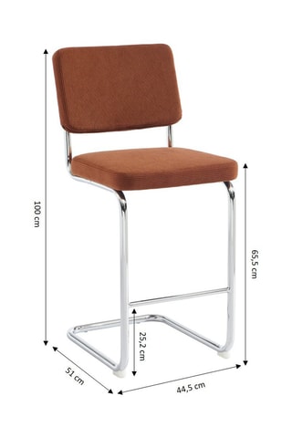 2 tabourets Jack - 44,5 x 100 x 51 cm