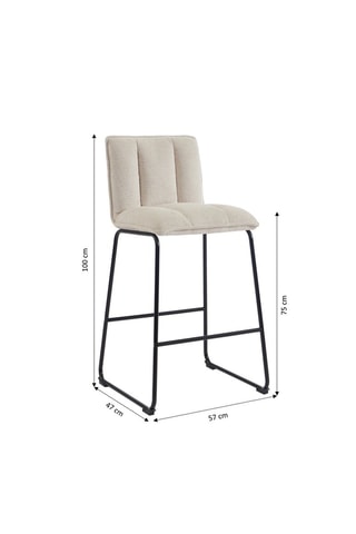 2 tabourets Isola - 57 x 100 x 47 cm