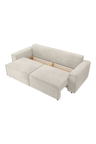 Canapé droit Mira convertible - Beige