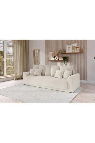 Canapé droit convertible Nova - Beige