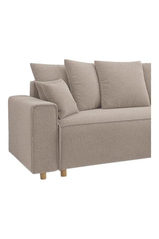 Canapé convertible Chartrons - Grège - 3 places - En velours côtelé