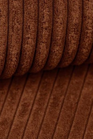 Canapé d'angle droit convertible Capucins - Terracotta - 4 places - En velours côtelé