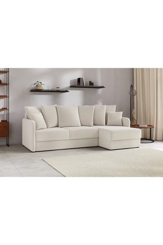 Canapé d'angle réversible convertible Luka - 
Beige