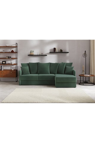 Canapé d'angle réversible convertible Luka - Vert