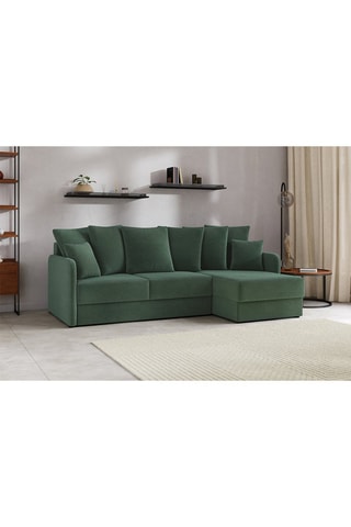 Canapé d'angle réversible convertible Luka - Vert