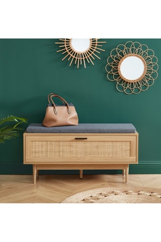 Banc à chaussures 1 abattant Amana - Imitation bois et anthracite