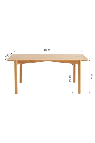 Table à manger Ahata - 180 x 75 x 90 cm