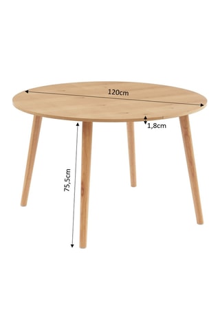 Table à manger extensible Oracle -  120/160 x 75 x 120 cm
