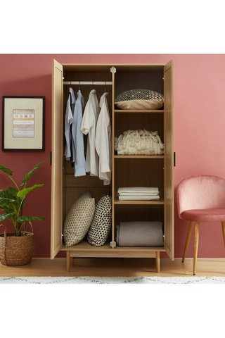 Armoire 2 portes Amana - Imitation bois