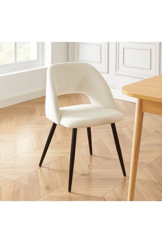 2 chaises Vintage - 
Beige et noir