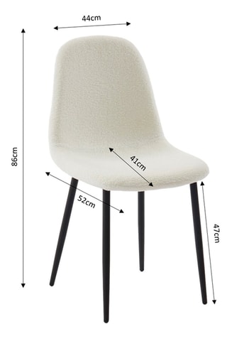 4 chaises Lena - 44 x 86 x 52 cm