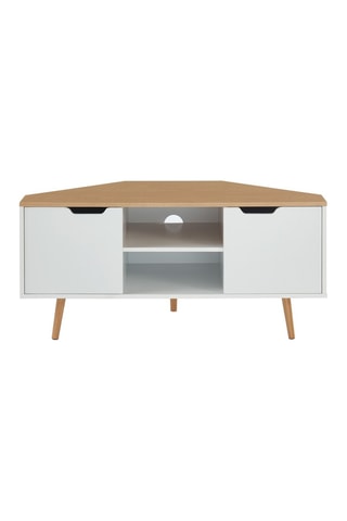 Meuble TV d'angle 2 portes Lyna - 115 x 55 x 53,5 cm