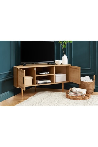 Meuble TV d'angle 2 portes Amana - 115 x 55 x 55 cm