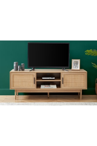 Meuble TV 2 portes Amana - 130 x 48,5 x 39,5 cm