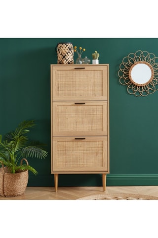 Meuble à chaussures 3 tiroirs Amana - Imitation bois