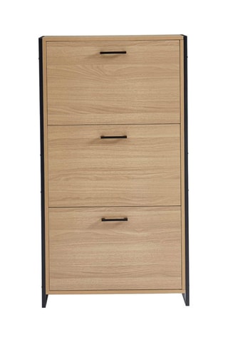 Meuble à chaussures 3 abattants Archi - Imitation bois