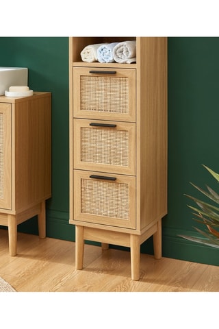 Colonne de salle de bain Amana - Imitation bois